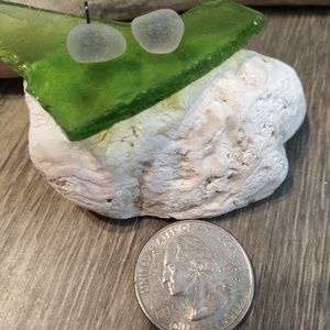 Authentic Washington state Sea glass earrings